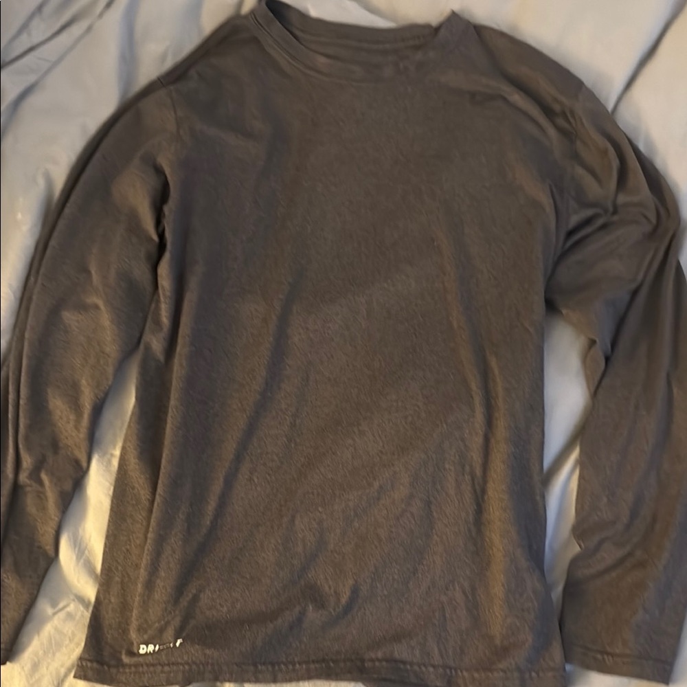 Nike Dark Gray Long Sleeve Top